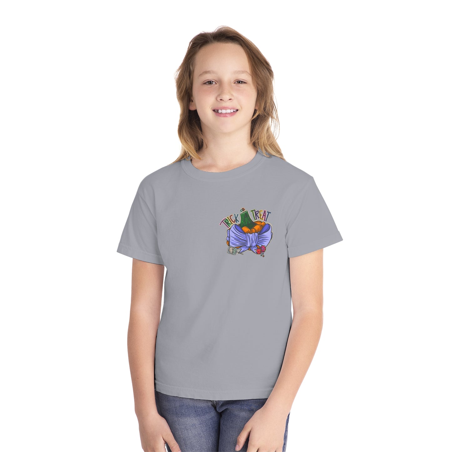 Youth Girls Halloween T-Shirt - Comfort Colors