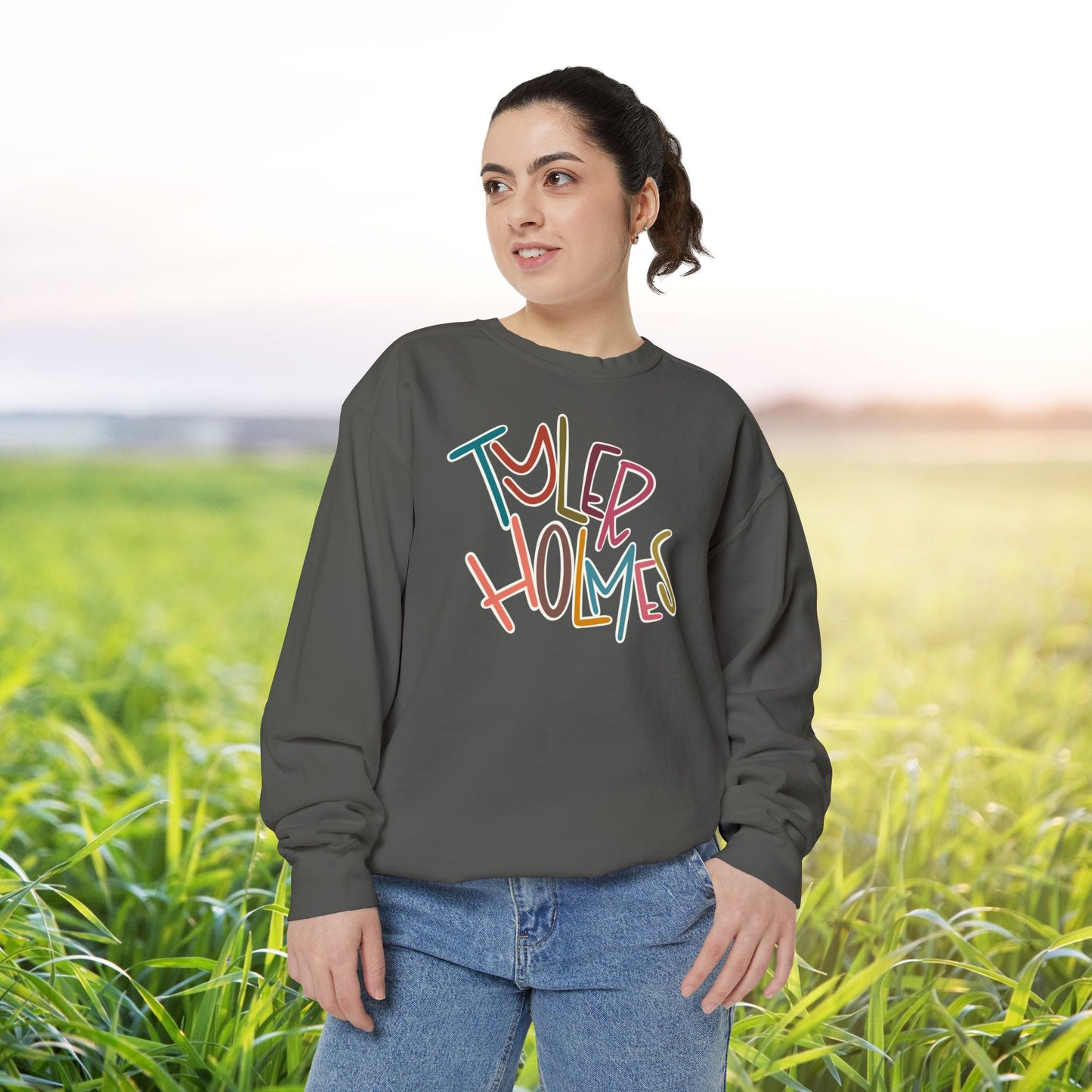 Women's Multi-Colored Tyler Holmes Garment-Dyed Sweatshirt