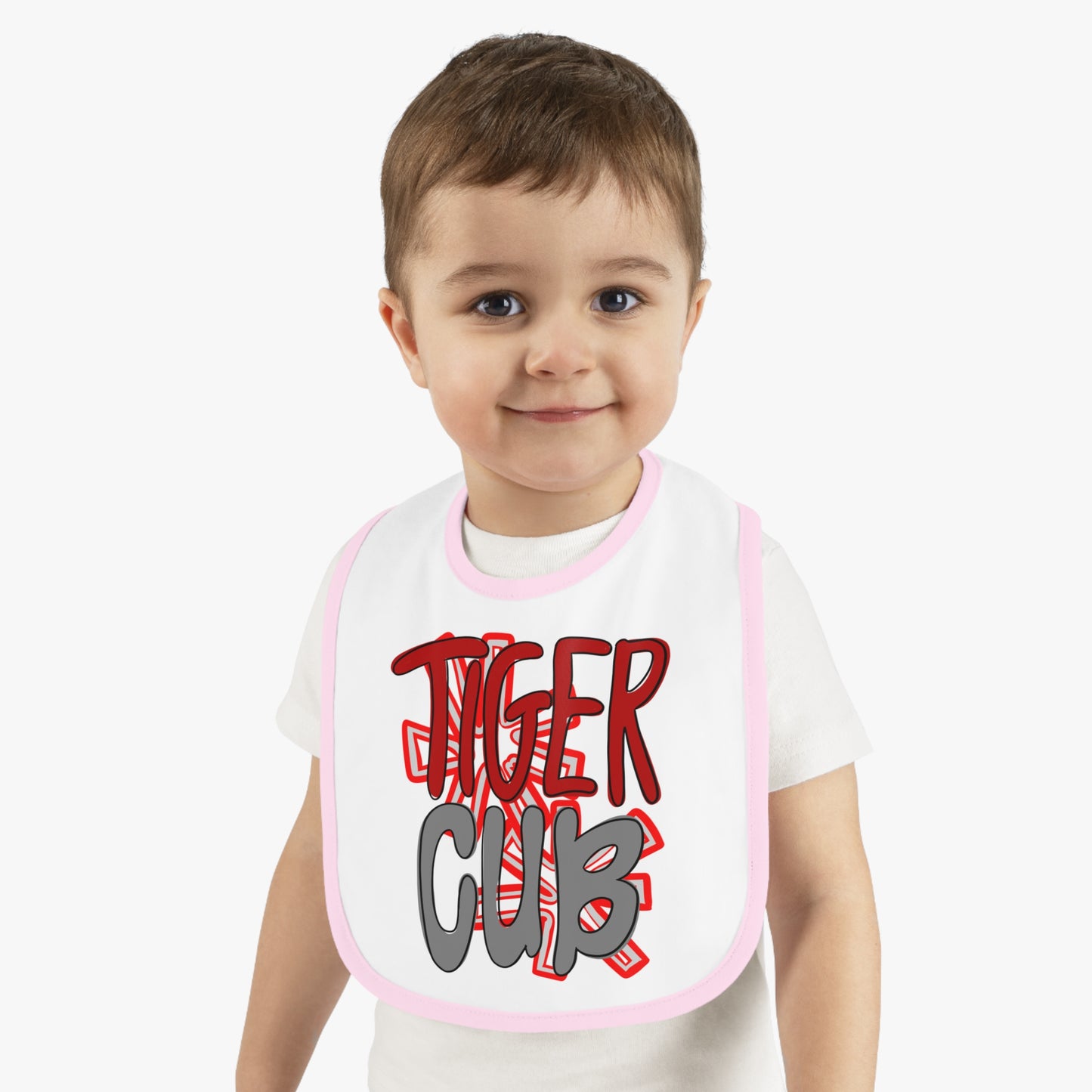 Winona Tiger Cub Jersey Baby Bib (Boy and Girl Versions)