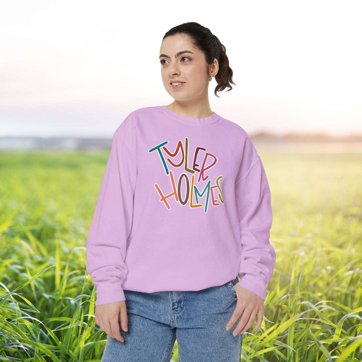 Women's Multi-Colored Tyler Holmes Garment-Dyed Sweatshirt