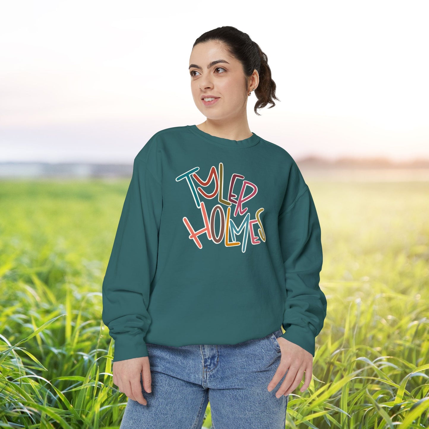 Women's Multi-Colored Tyler Holmes Garment-Dyed Sweatshirt