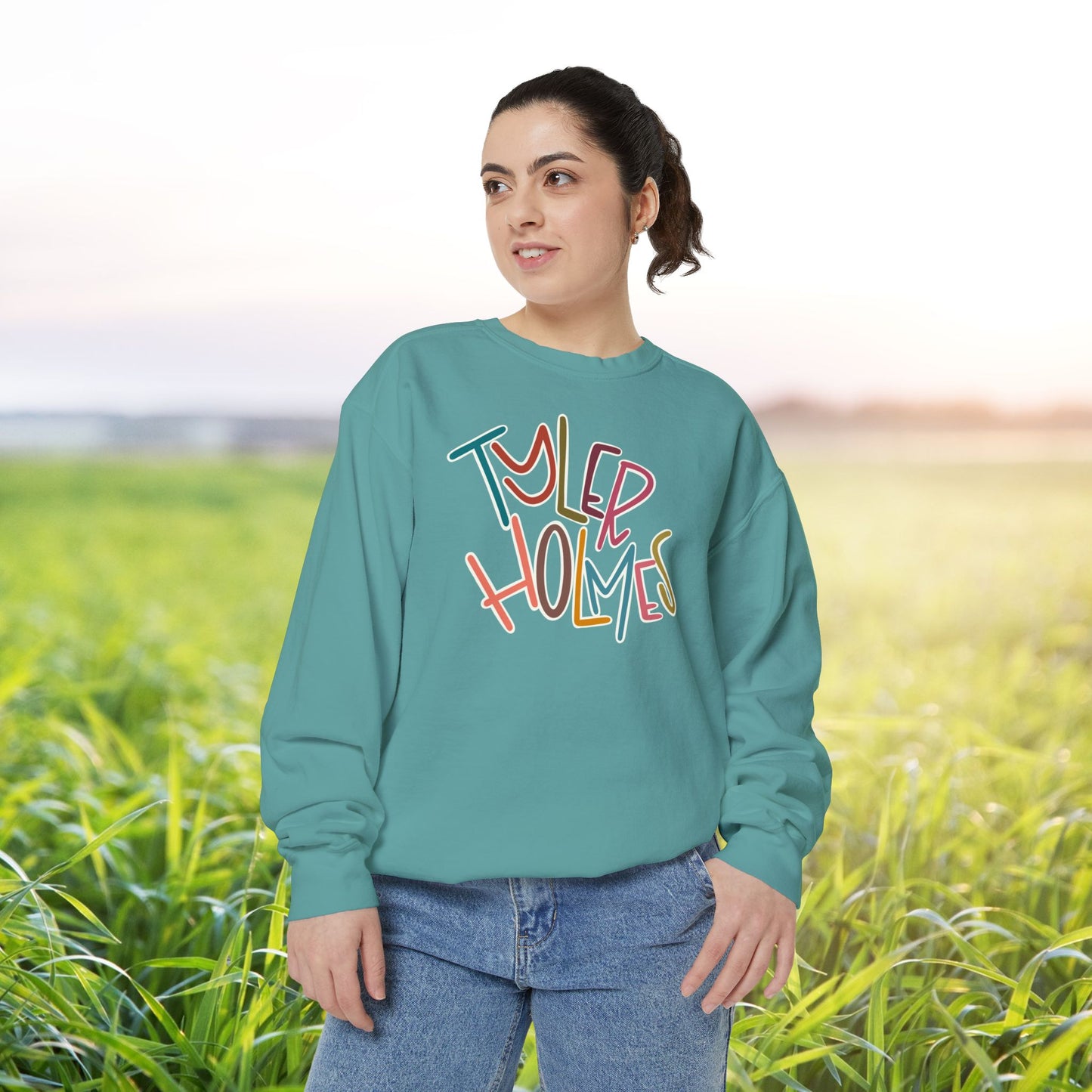 Women's Multi-Colored Tyler Holmes Garment-Dyed Sweatshirt