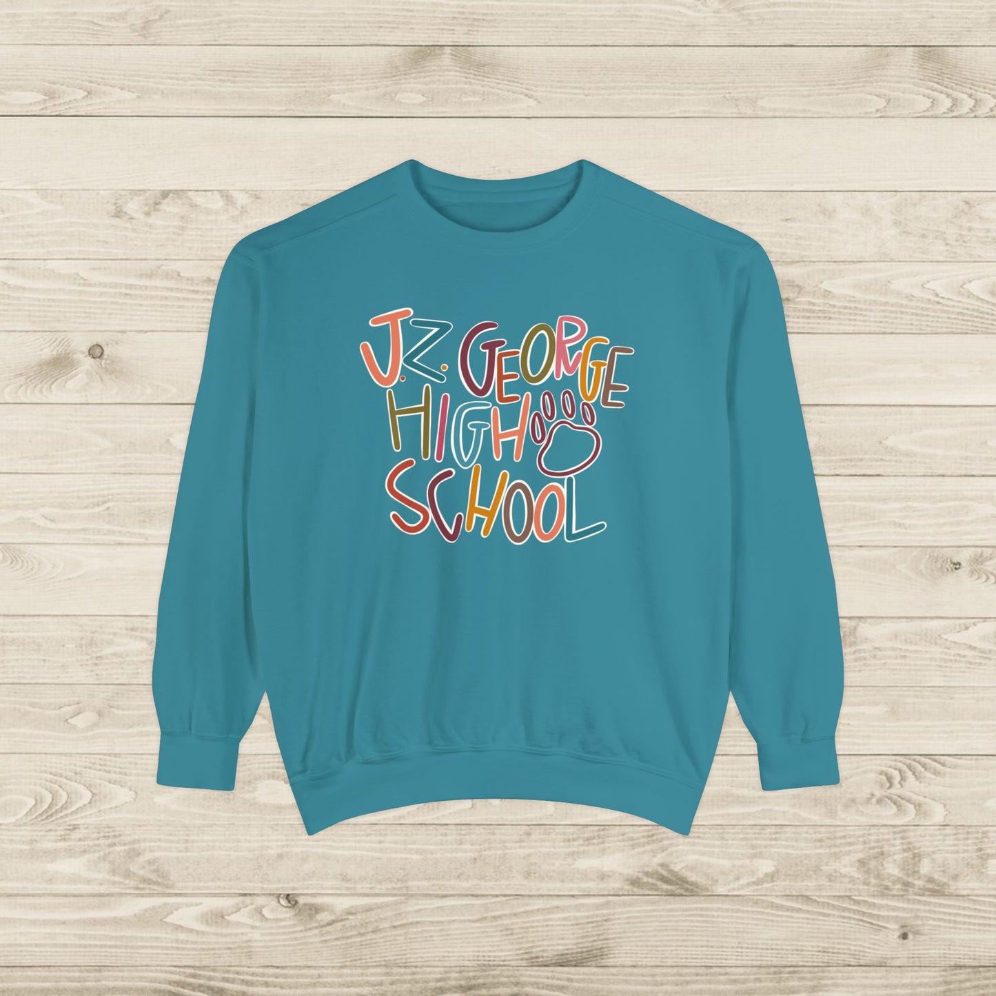 Women's Multi-Colored J.Z. George Garment-Dyed Sweatshirt