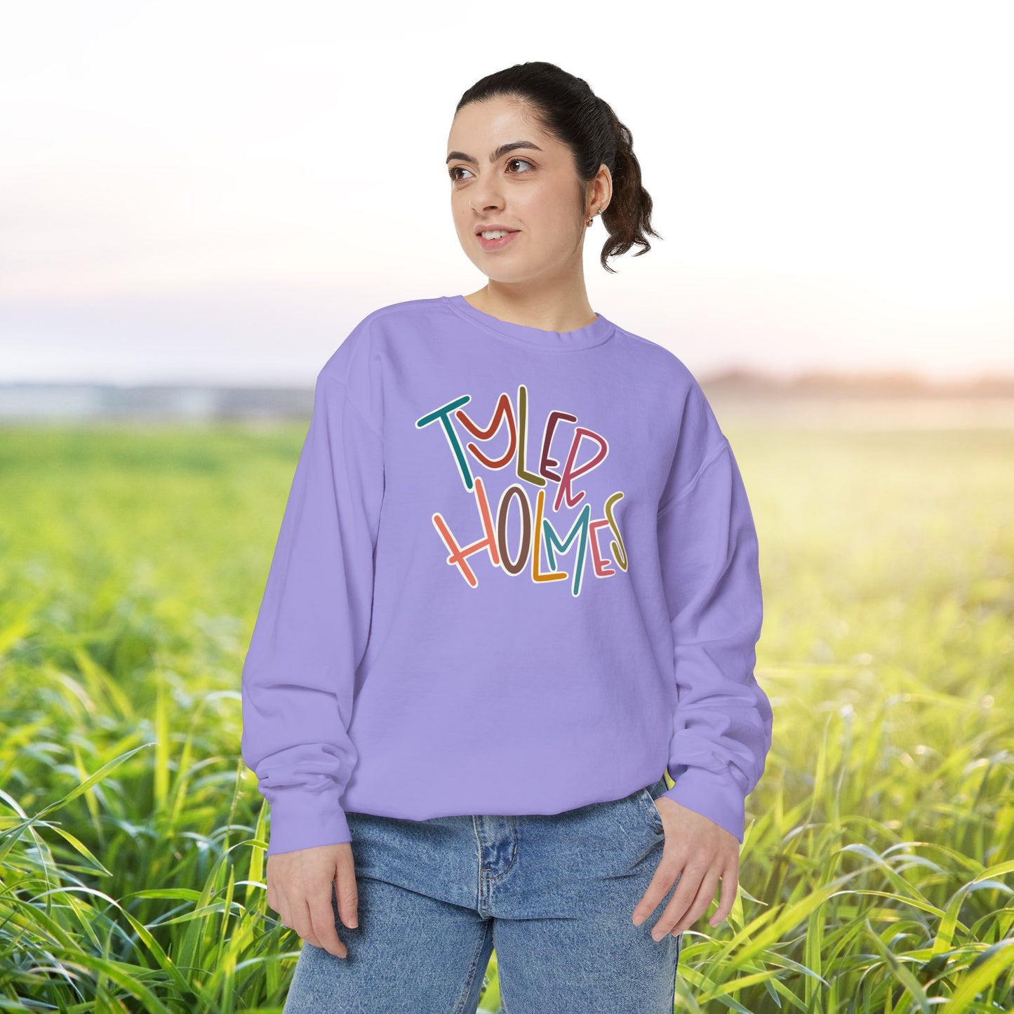 Women's Multi-Colored Tyler Holmes Garment-Dyed Sweatshirt