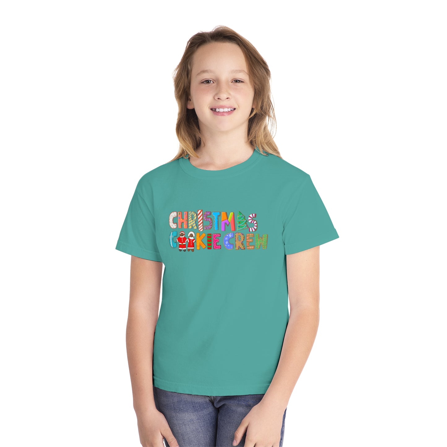 Youth Christmas Cookie Crew T-Shirt - Comfort Colors, Unisex