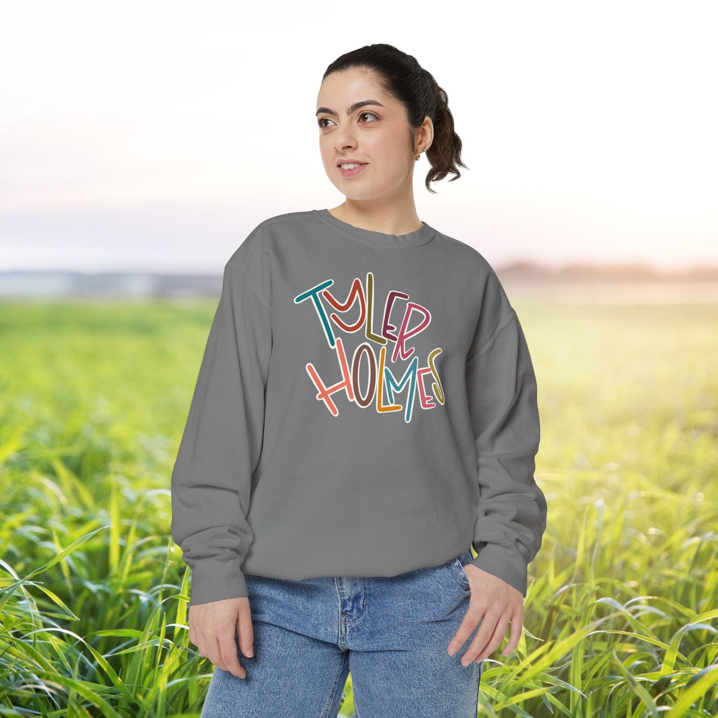 Women's Multi-Colored Tyler Holmes Garment-Dyed Sweatshirt
