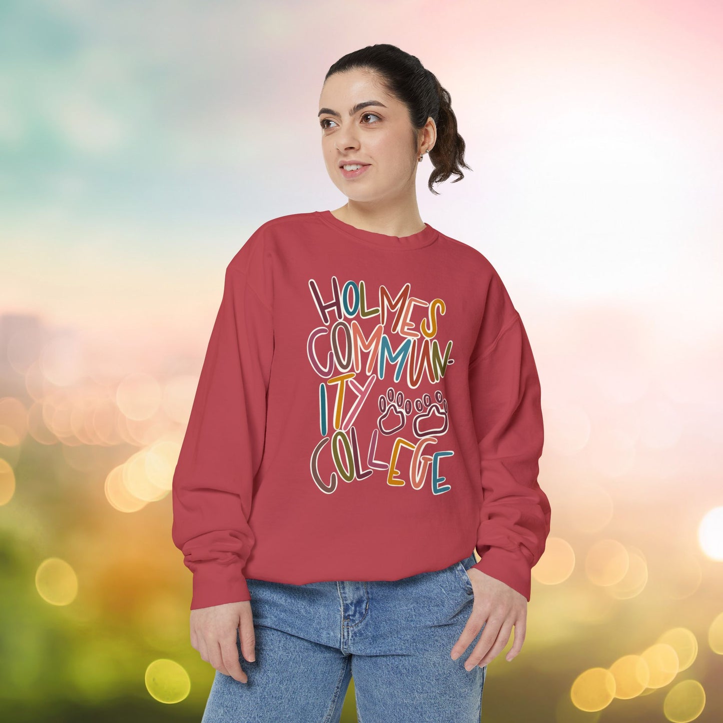 Women's Multi-Colored HCC Elementary Garment-Dyed Sweatshirt
