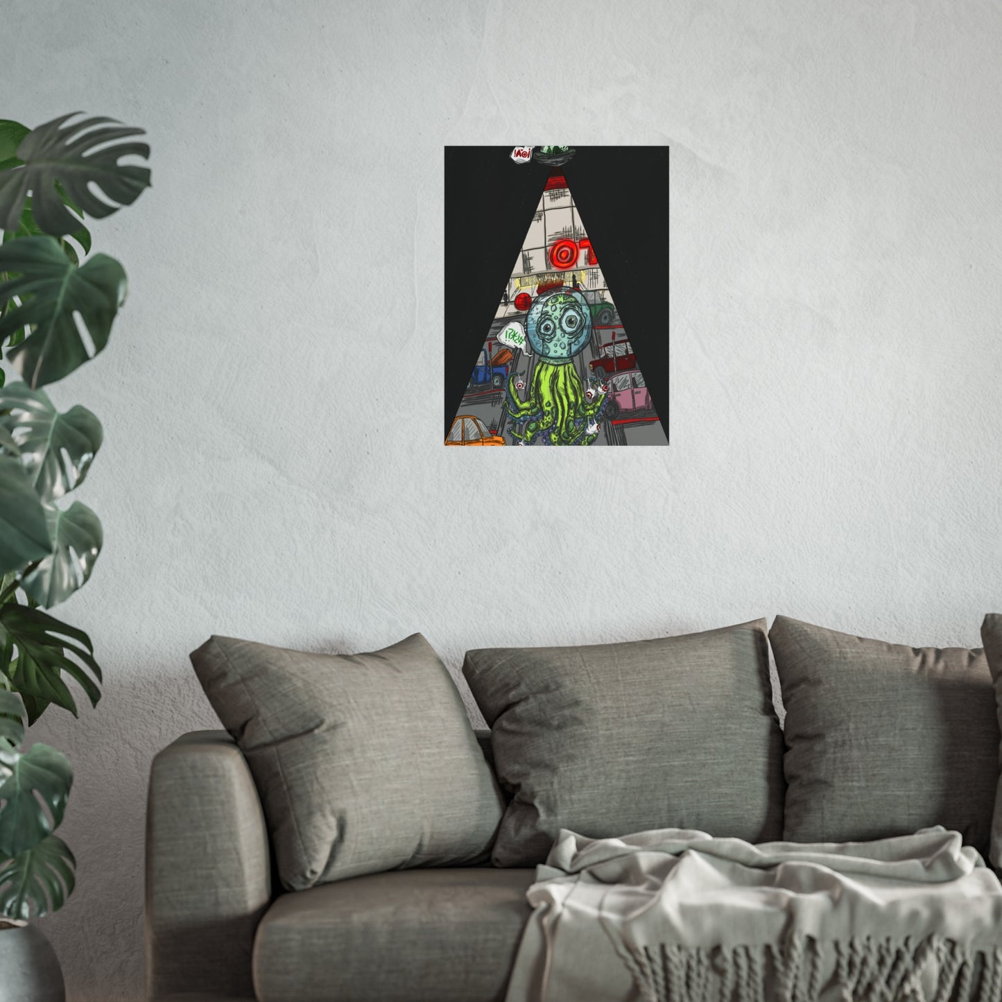 "Target Acquired" - Quirky Wall Decor for Art Enthusiasts