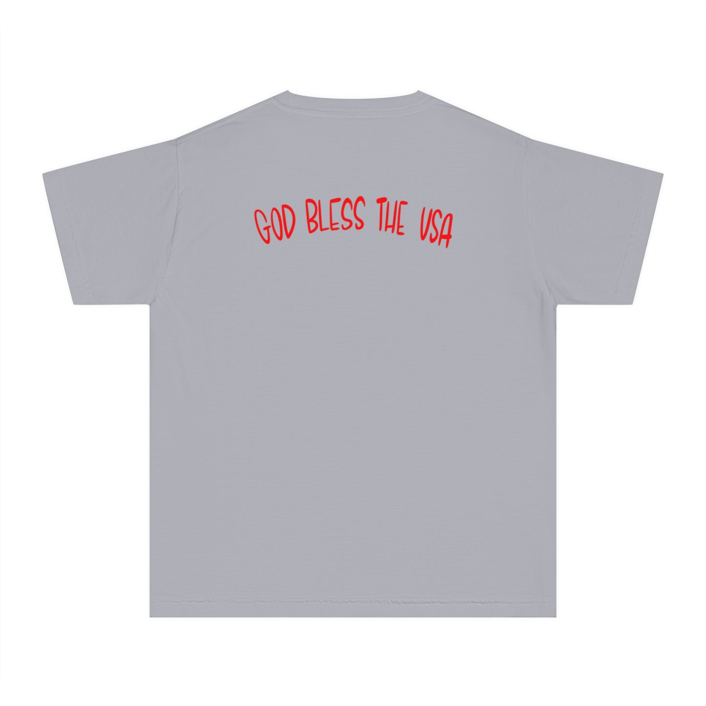 Patriotic Youth Tee with Car Design, Kids Independence Day T-Shirt, Summer BBQ Shirt, Fourth of July Gift, Fun Holiday Apparel