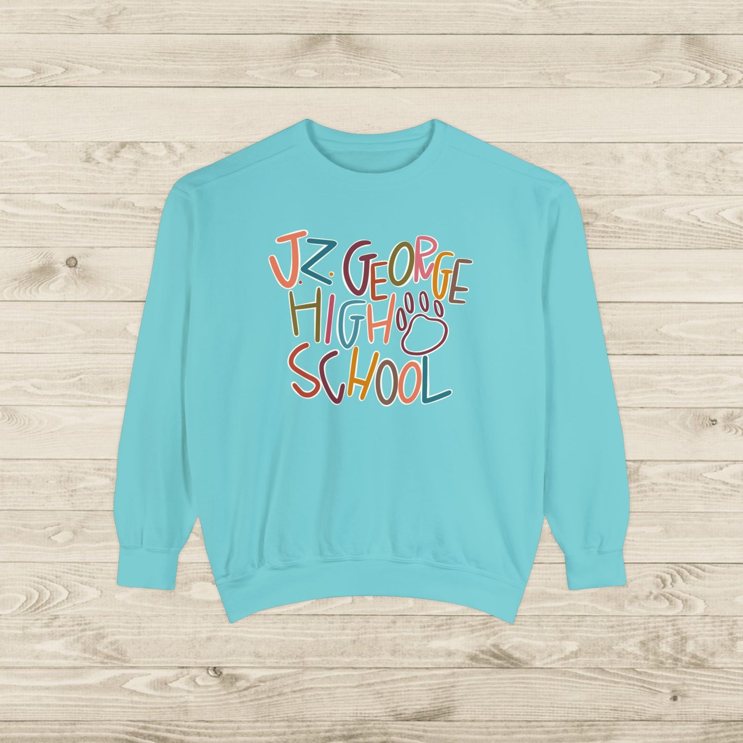 Women's Multi-Colored J.Z. George Garment-Dyed Sweatshirt
