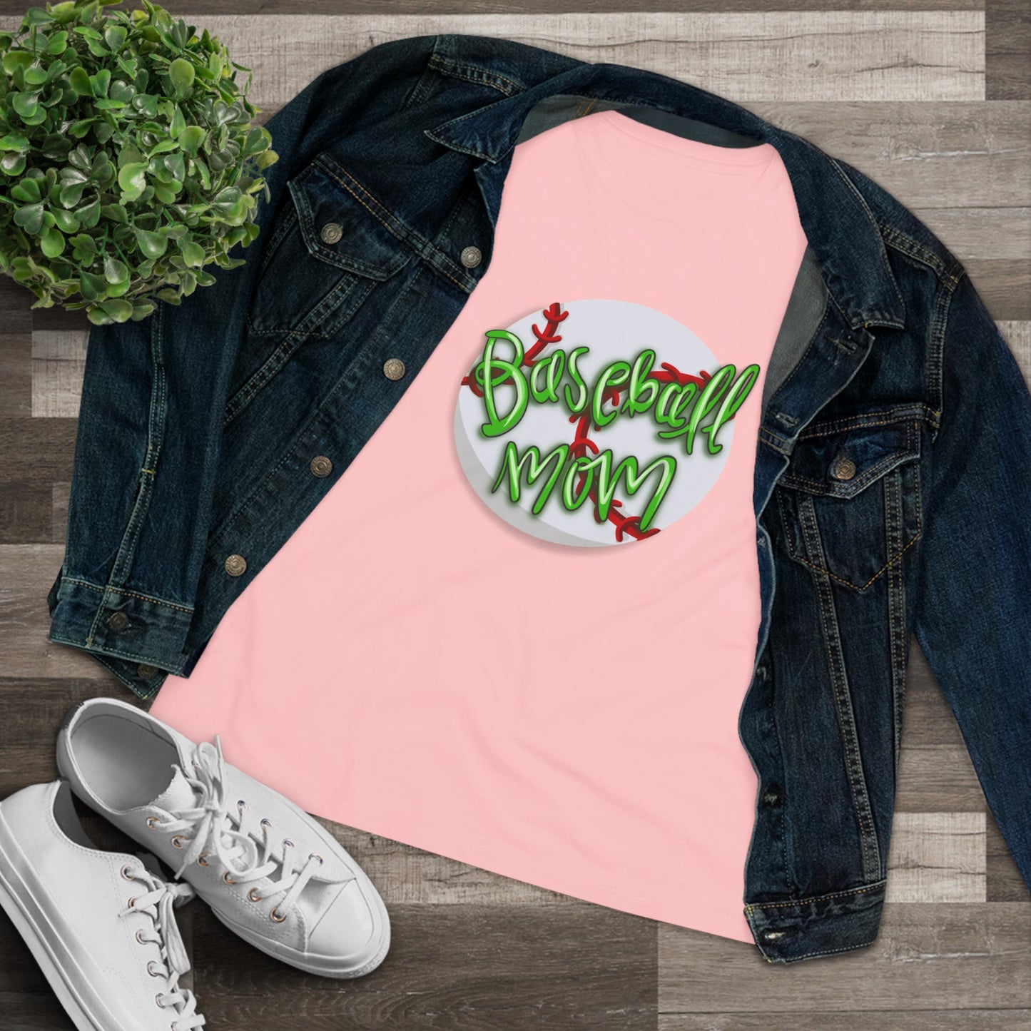Baseball Mom Cotton T-Shirt