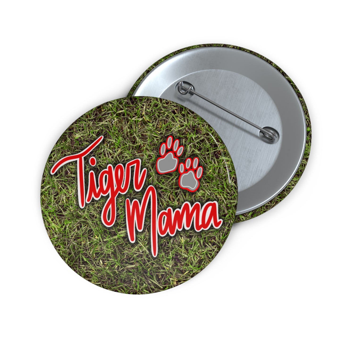 Tiger Mama Pin Buttons