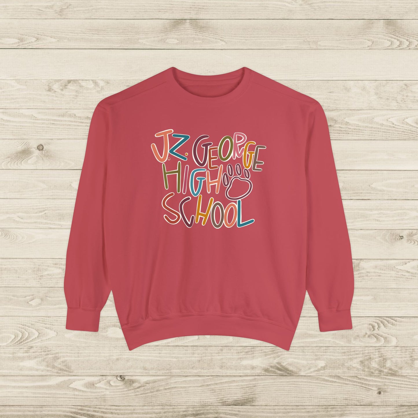 Women's Multi-Colored J.Z. George Garment-Dyed Sweatshirt