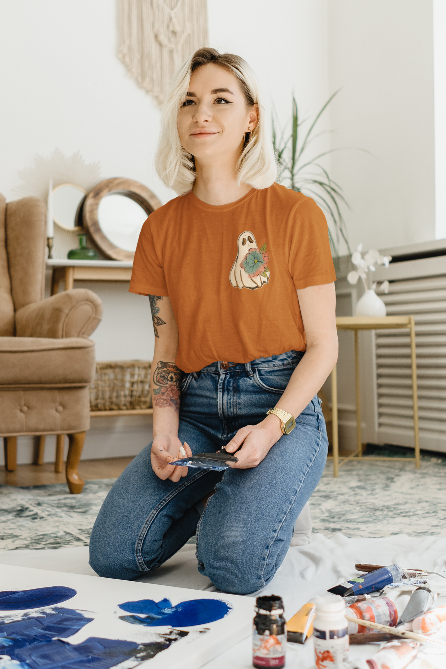 Mostly Ghostly Oversized T-Shirt