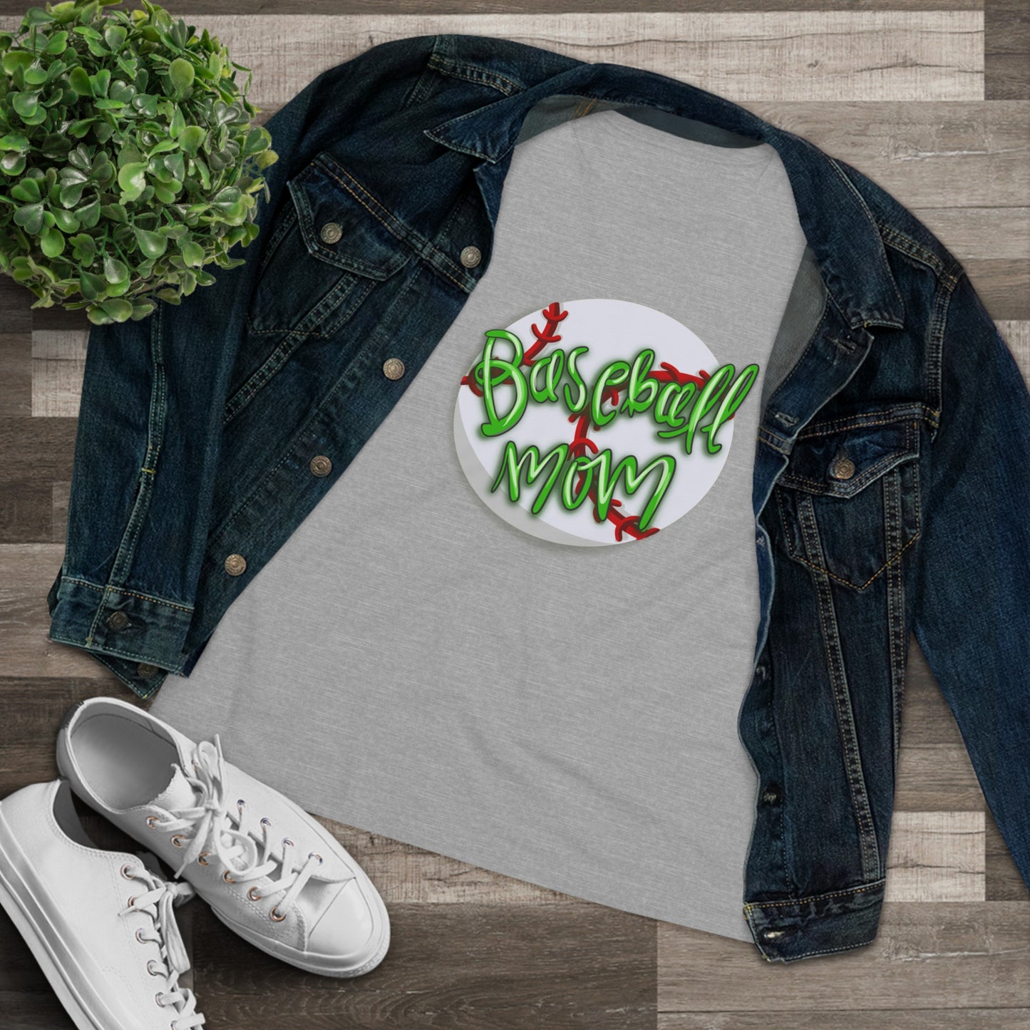 Baseball Mom Cotton T-Shirt