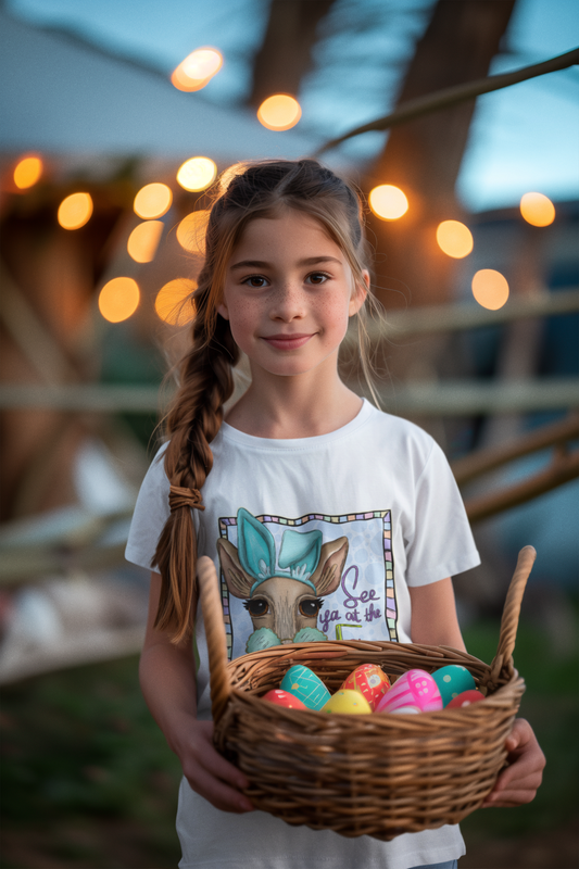 'See ya at the Egg Hunt' Easter T-shirt - Youth Girls
