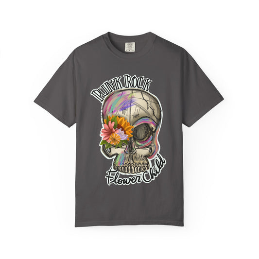 Punk Rock Flower Child T-Shirt - Unisex Graphic Tee