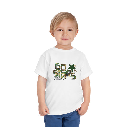 Toddler 'Go Stars' in Camo T-Shirt