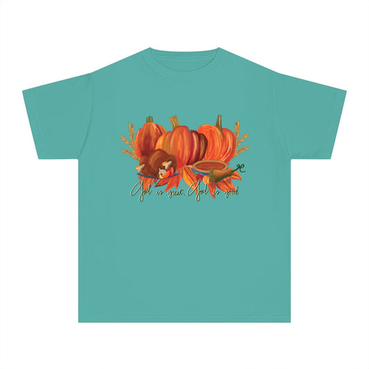 Youth 'God is great, God is good" Fall T-Shirt