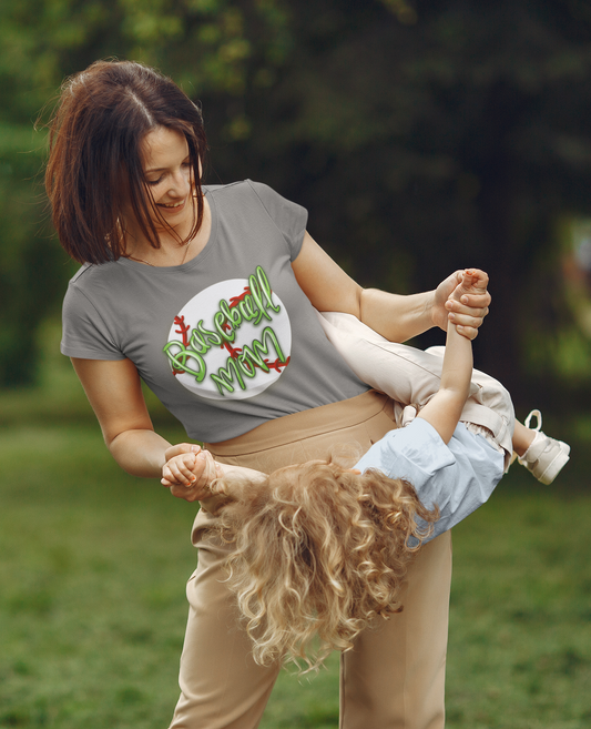 Baseball Mom Cotton T-Shirt