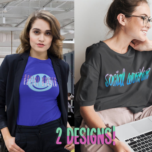 Social Worker Occupational T-Shirt (2 Design Options)